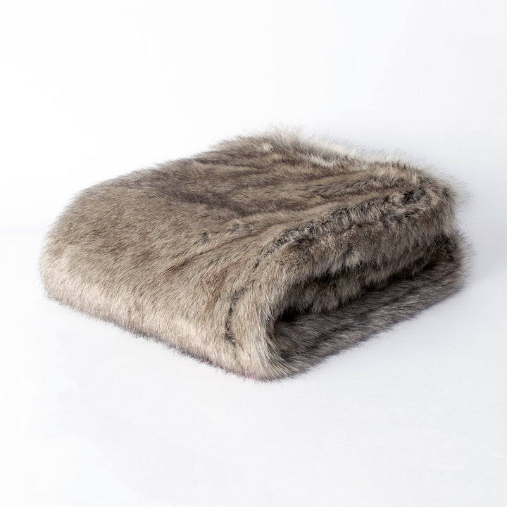 Faux-Fur Dog Blanket in Foxy