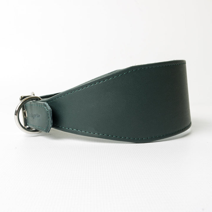 Bespoke Leather Sighthound Dog Collar for Greyhounds, Italian Greyhounds, Whippets and Lurchers