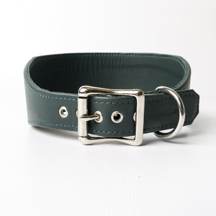 Bespoke Leather Sighthound Dog Collar for Greyhounds, Italian Greyhounds, Whippets and Lurchers