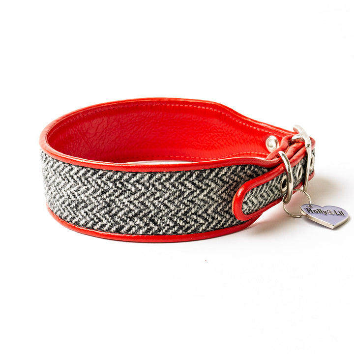 Holly&Lil Harris Tweed Sighthound Dog Collar