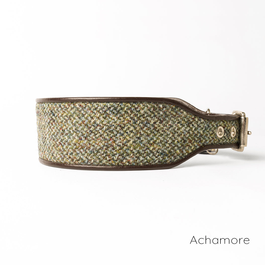 Holly&Lil Harris Tweed Sighthound Dog Collar