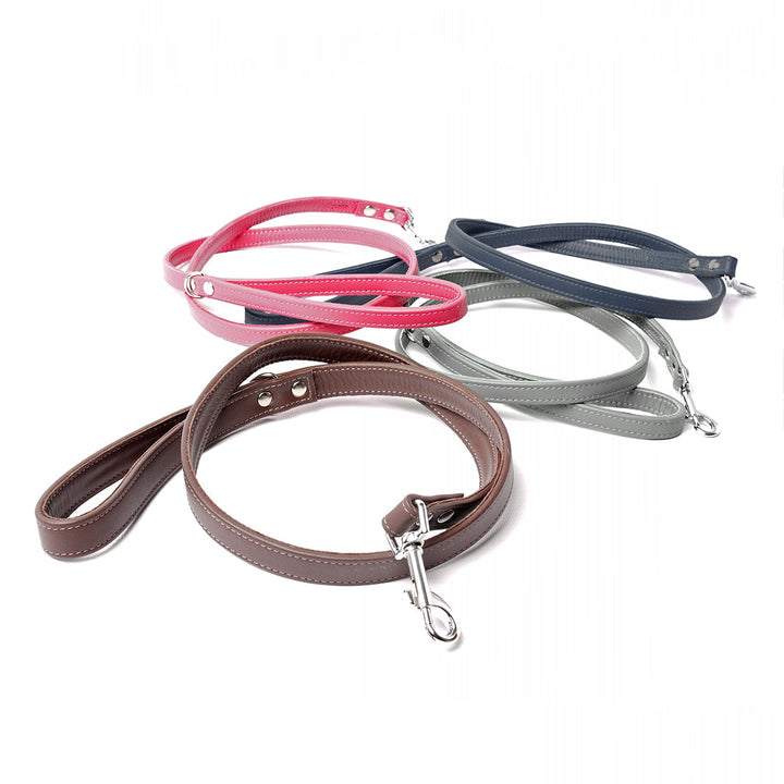 Bespoke Leather Dog Lead in 12 Colours