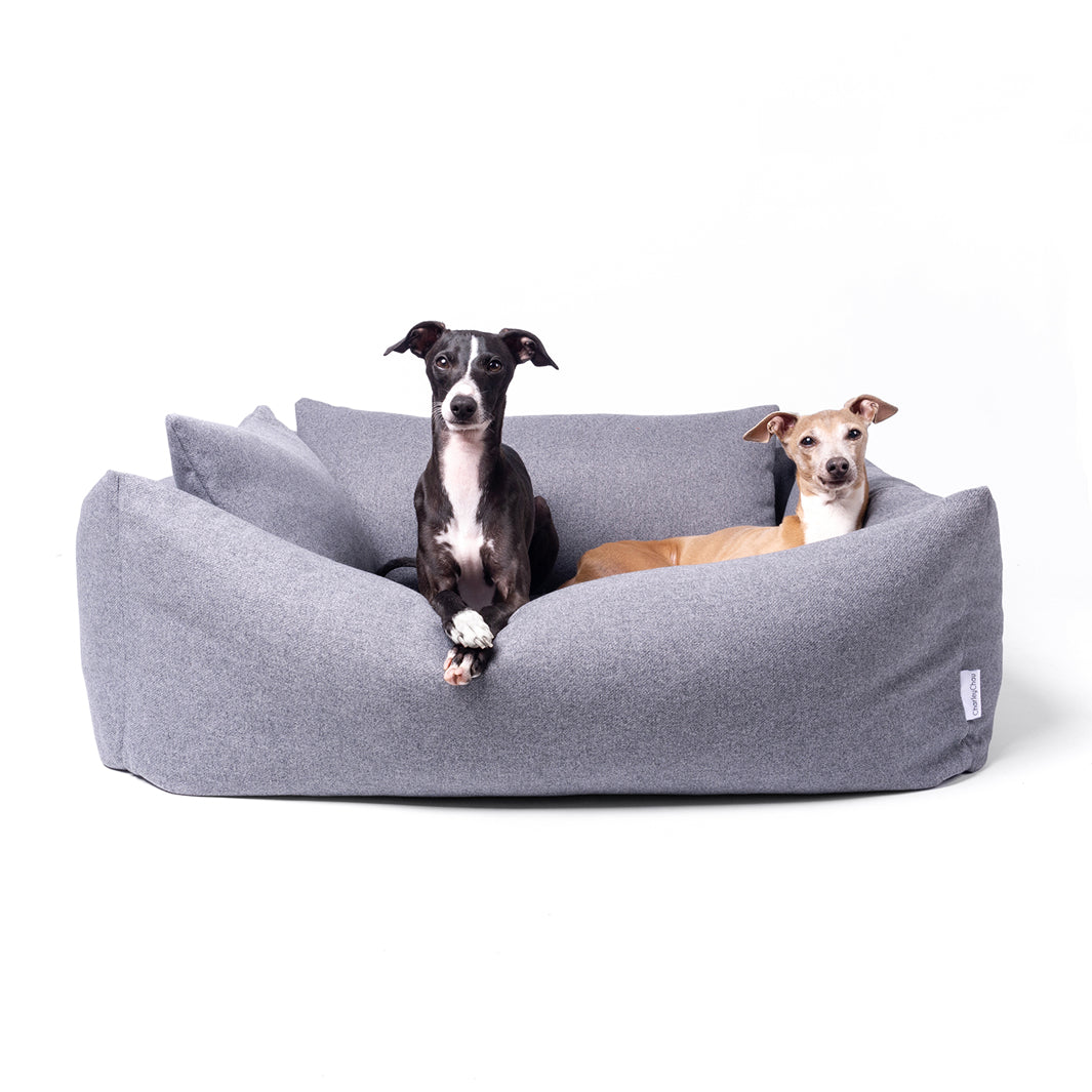 Luxury Bolster Dog Bed with Memory Foam Dog Bed Mattress by designers Charley Chau