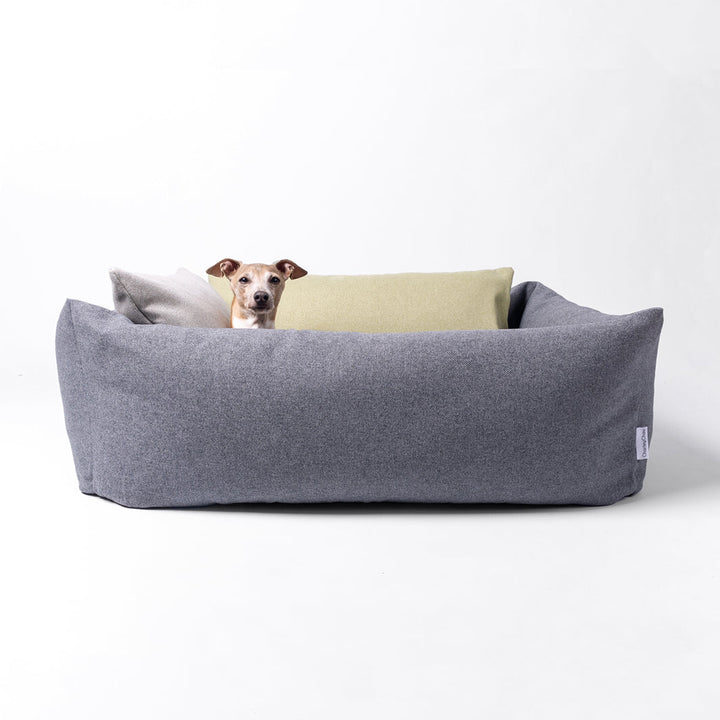 Luxury Bolster Dog Bed with Memory Foam Dog Bed Mattress by designers Charley Chau