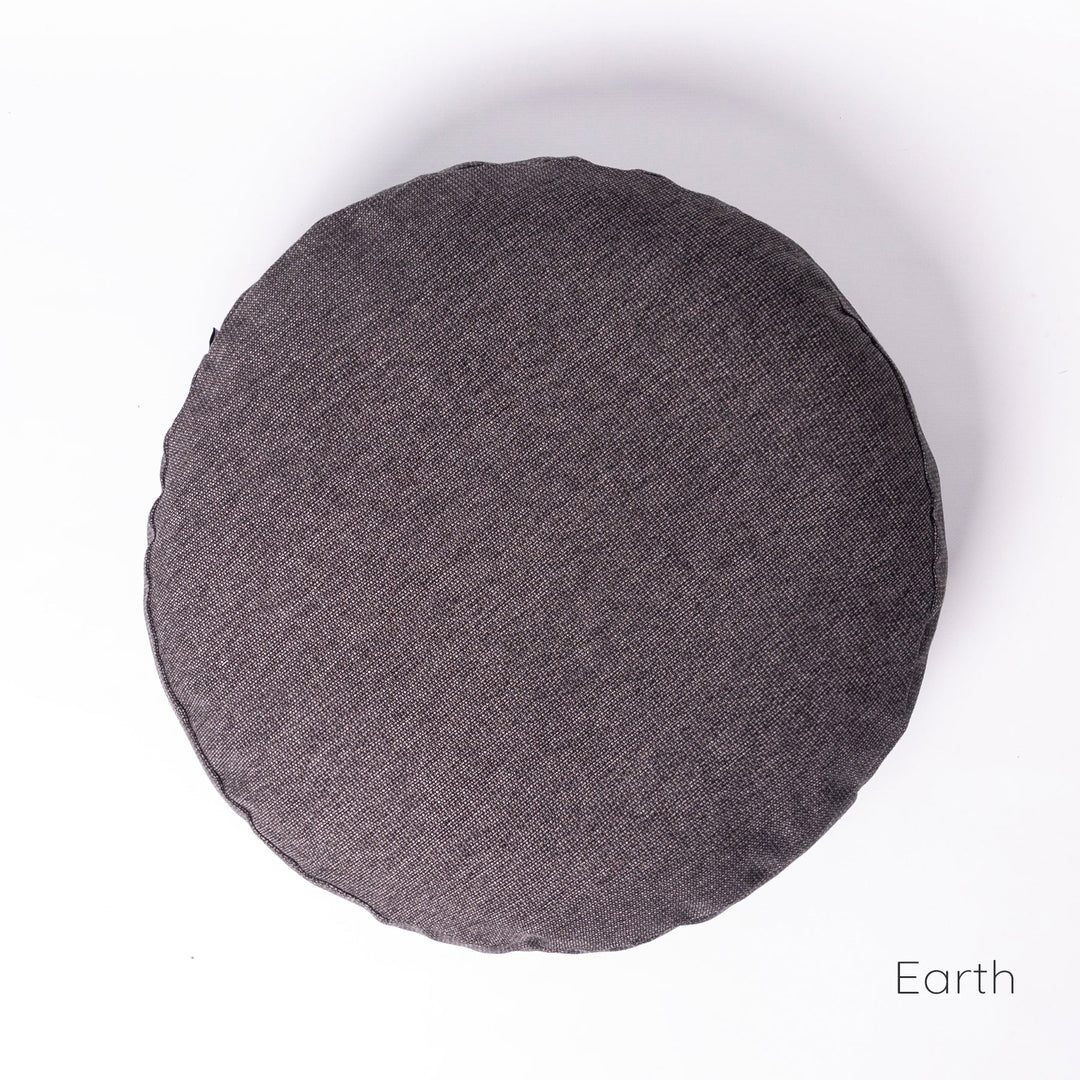 Luxury Round Dog Bed Mattress - shown here in dark Earth.