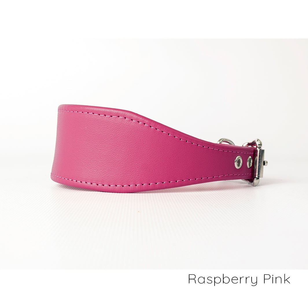 Bespoke Leather Sighthound Dog Collar for Greyhounds, Italian Greyhounds, Whippets and Lurchers