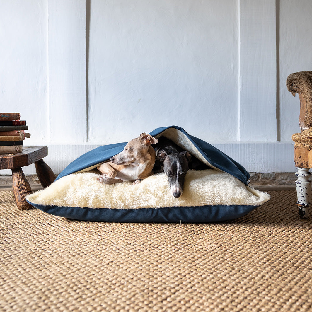 Charley Chau Luxury Snuggle Dog Bed in Velvet Velour