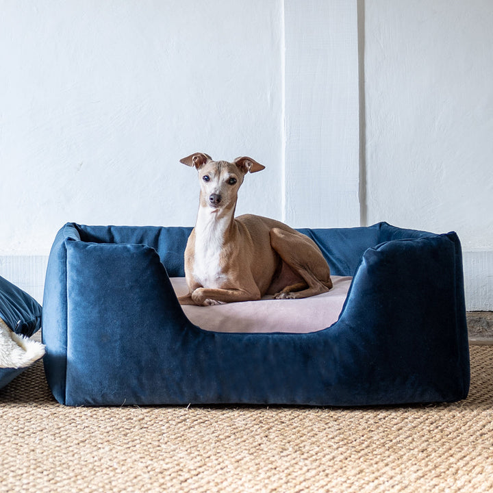 Deeply Dishy Luxury Dog Bed in Velvety Velour
