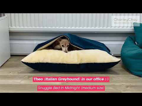Charley Chau Luxury Snuggle Dog Bed in Velvet Velour
